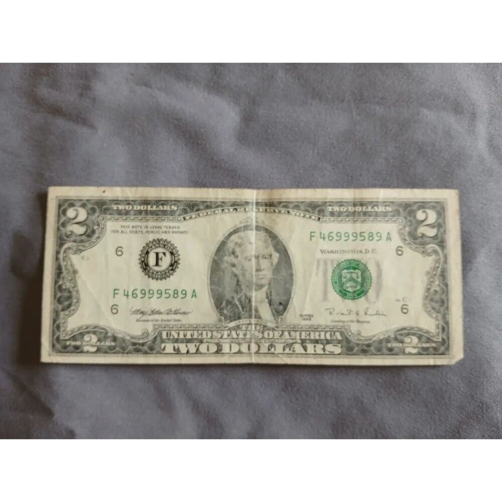 2013 $2 Federal Reserve Note Atlanta District F46999589A Circulated Currency